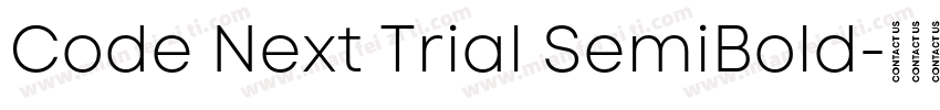 Code Next Trial SemiBold字体转换